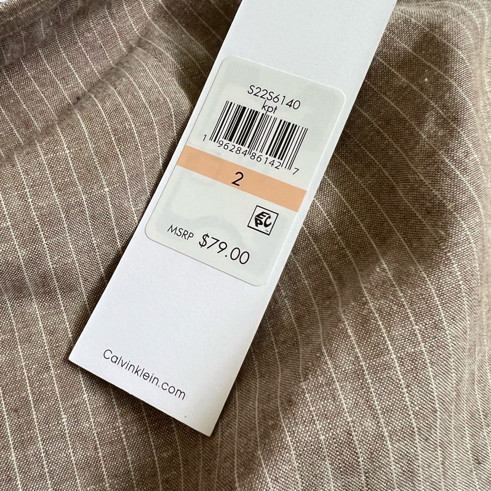 Calvin Klein linen blend suit skirt